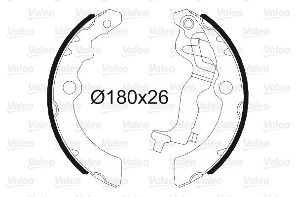 Kit ganasce freno VALEO 564129