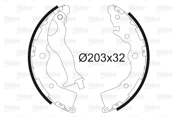 Kit ganasce freno VALEO 564132