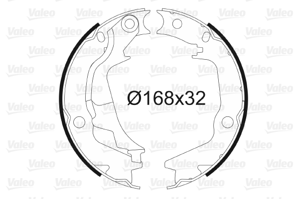 Kit ganasce, freno stazionamento VALEO 564138