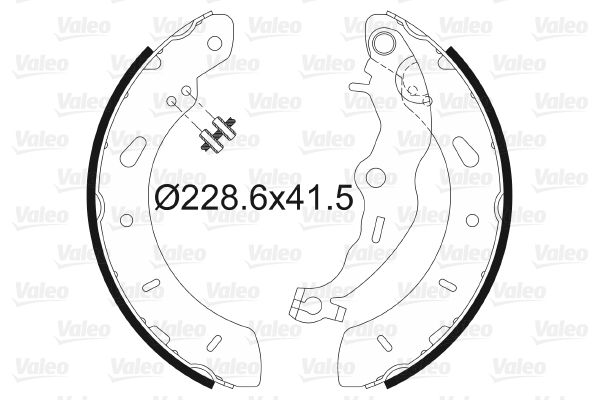 Kit ganasce freno VALEO 564140