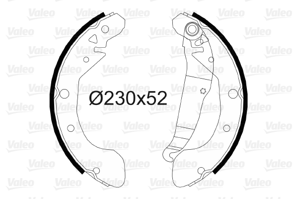 Kit ganasce freno VALEO 564153