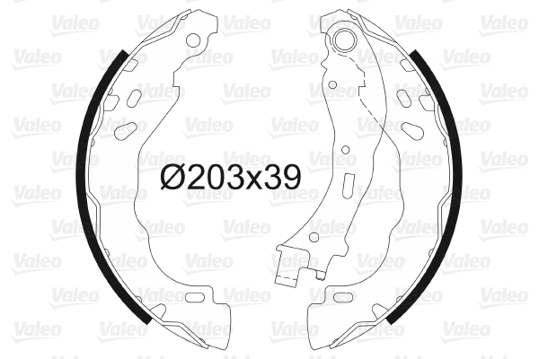 Kit ganasce freno VALEO 564157