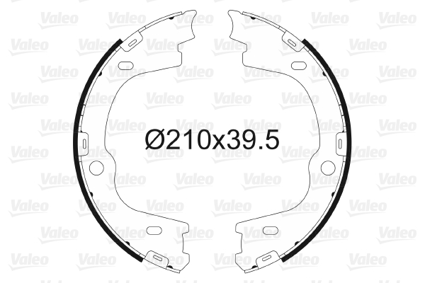 Kit ganasce, freno stazionamento VALEO 564167