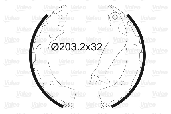 Kit ganasce freno VALEO 564169