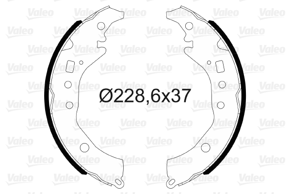 Kit ganasce freno VALEO 564176