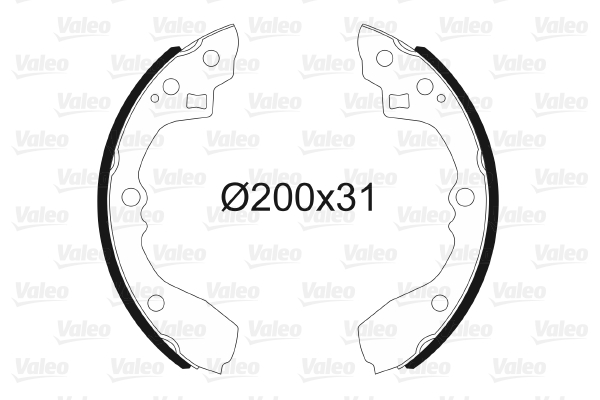 Kit ganasce freno VALEO 564178