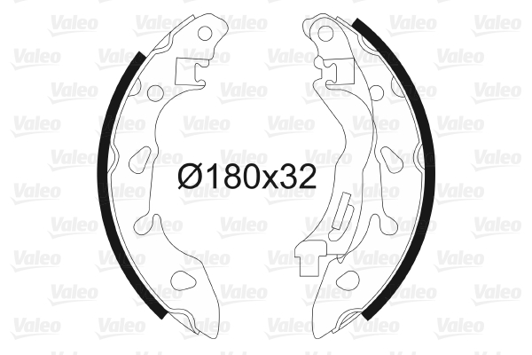 Kit ganasce freno VALEO 564185