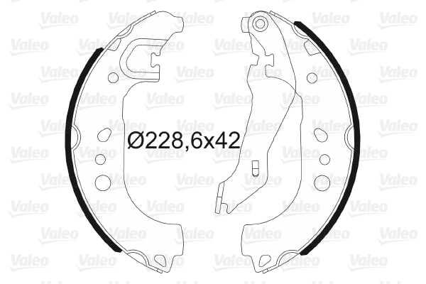 Kit ganasce freno VALEO 564192