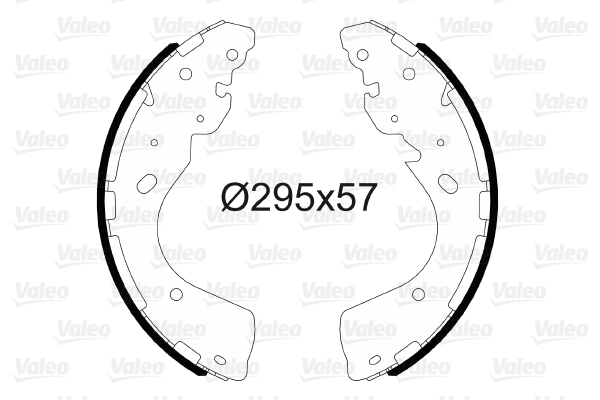 Kit ganasce freno VALEO 564194