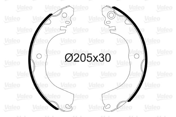 Kit ganasce freno VALEO 564202