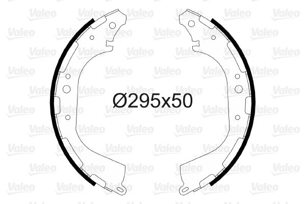 Kit ganasce freno VALEO 564205