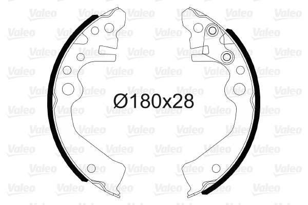 Kit ganasce freno VALEO 564206