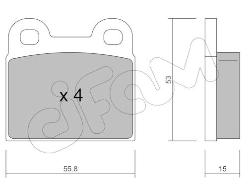 Pastiglie freno CIFAM 822-002-1