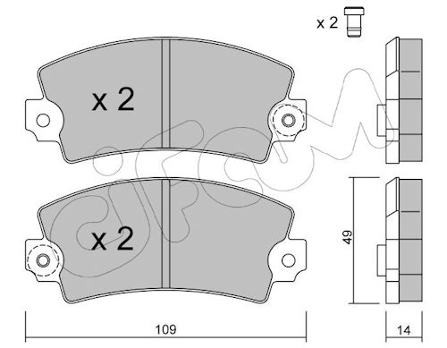 Pastiglie freno CIFAM 822-005-5