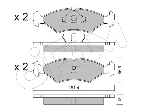 Pastiglie freno CIFAM 822-029-0