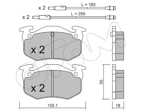 Pastiglie freno CIFAM 822-036-0