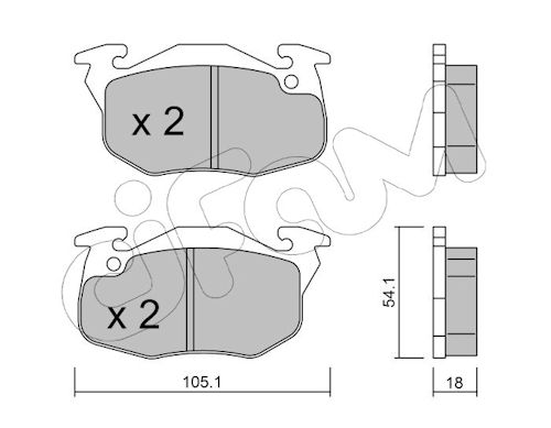 Pastiglie freno CIFAM 822-037-5