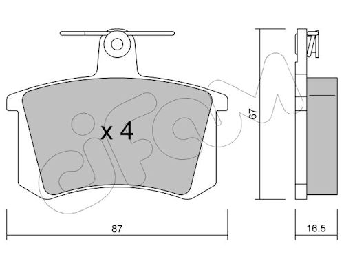 Pastiglie freno CIFAM 822-048-0