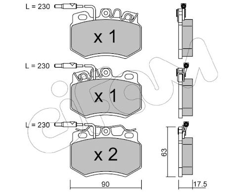 Pastiglie freno CIFAM 822-049-0