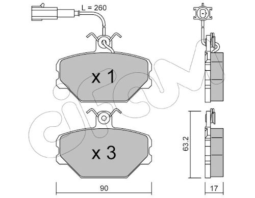 Pastiglie freno CIFAM 822-059-0