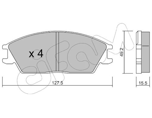 Pastiglie freno CIFAM 822-081-0