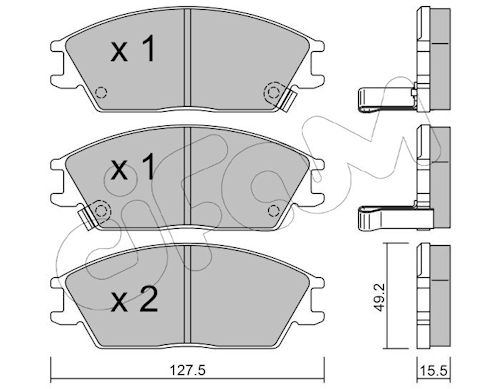 Pastiglie freno CIFAM 822-081-1