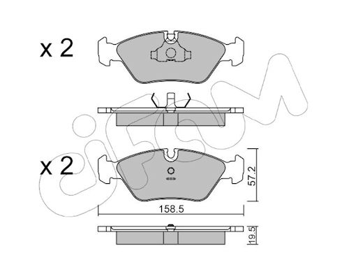 Pastiglie freno CIFAM 822-091-0