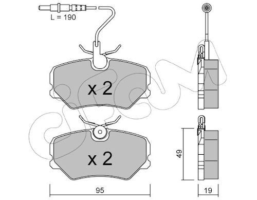 Pastiglie freno CIFAM 822-099-0