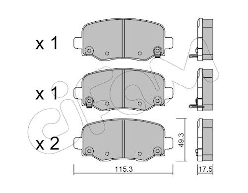 Pastiglie freno CIFAM 822-1002-1
