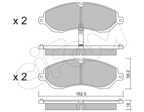Pastiglie freno CIFAM 822-1007-0