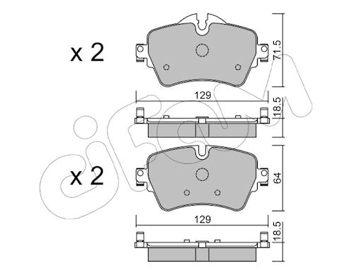 Pastiglie freno CIFAM 822-1013-0