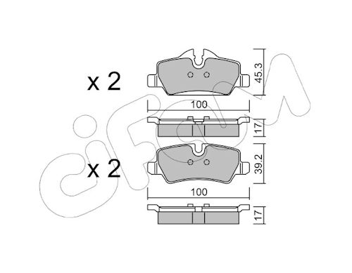 Pastiglie freno CIFAM 822-1014-0
