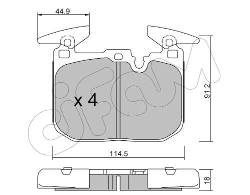 Pastiglie freno CIFAM 822-1015-0