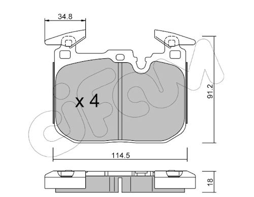 Pastiglie freno CIFAM 822-1015-1