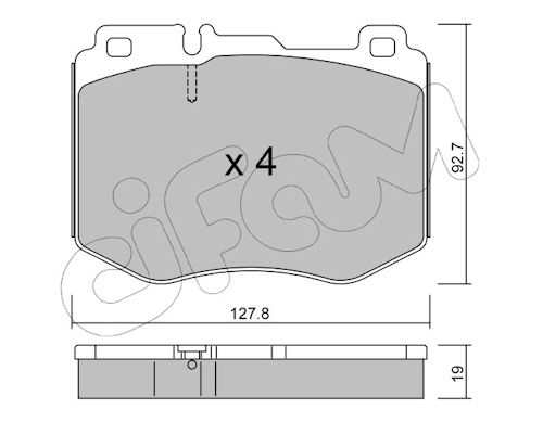 Pastiglie freno CIFAM 822-1019-0
