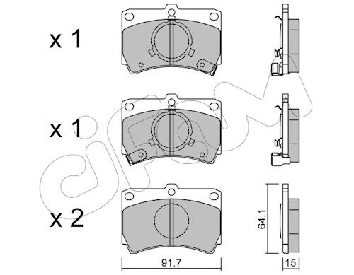 Pastiglie freno CIFAM 822-103-0