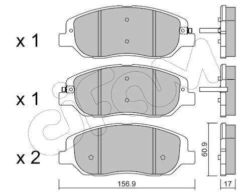 Pastiglie freno CIFAM 822-1031-0