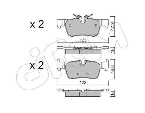 Pastiglie freno CIFAM 822-1038-0