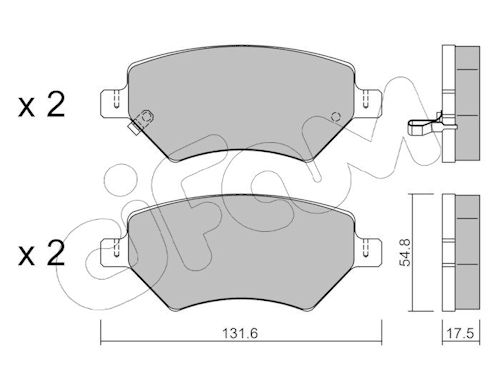 Pastiglie freno CIFAM 822-1049-0