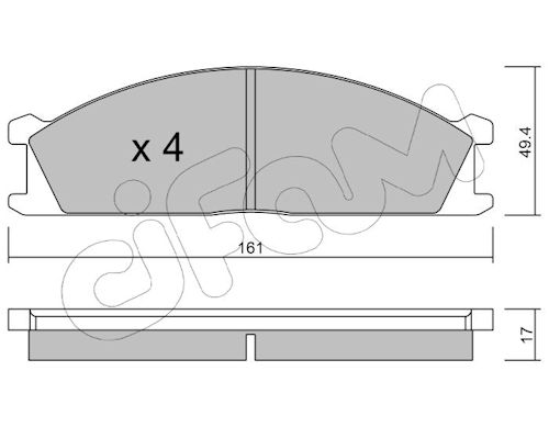 Pastiglie freno CIFAM 822-107-0