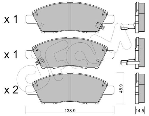 Pastiglie freno CIFAM 822-1079-0