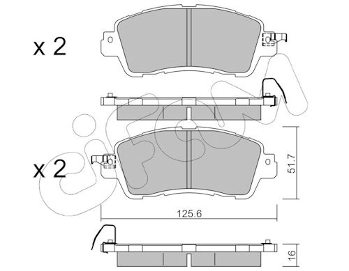 Pastiglie freno CIFAM 822-1085-0