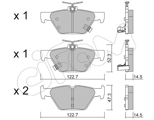 Pastiglie freno CIFAM 822-1087-0