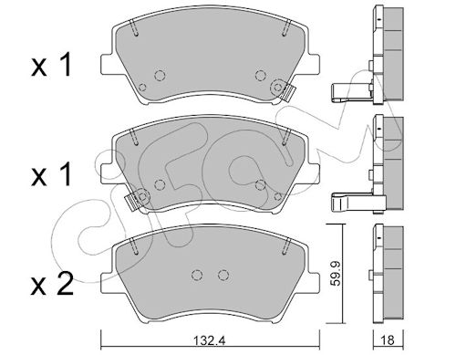 Pastiglie freno CIFAM 822-1092-0