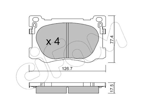 Pastiglie freno CIFAM 822-1093-0