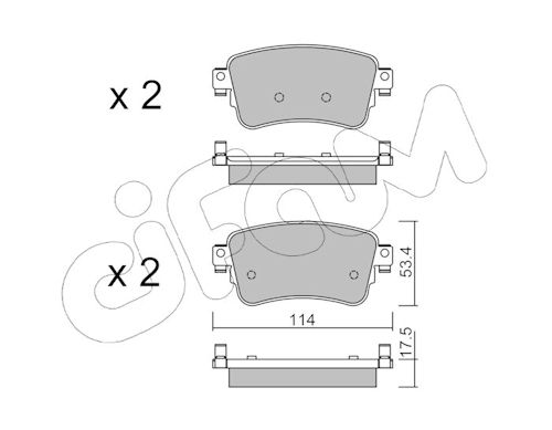 Pastiglie freno CIFAM 822-1108-0
