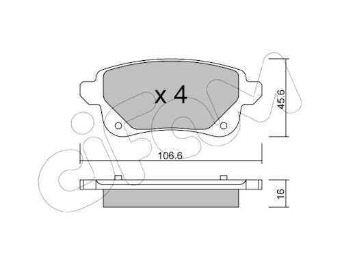 Pastiglie freno CIFAM 822-1112-0
