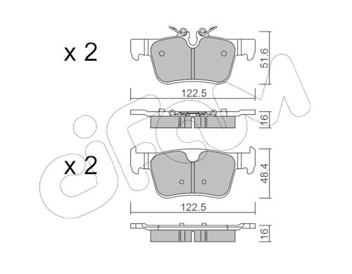 Pastiglie freno CIFAM 822-1121-0