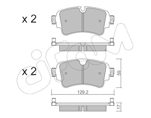 Pastiglie freno CIFAM 822-1129-0