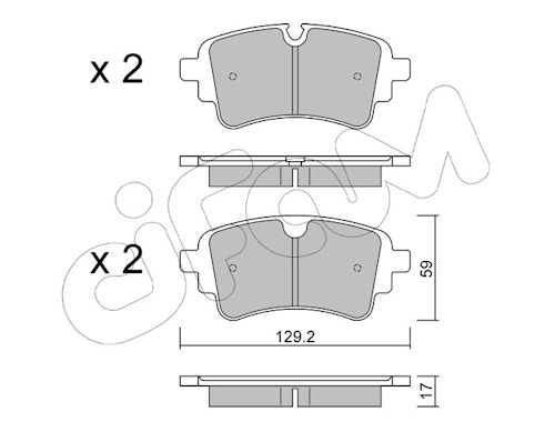 Pastiglie freno CIFAM 822-1129-1